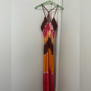 EUC Sky Tie Dye Maxi Dress Size Large $190